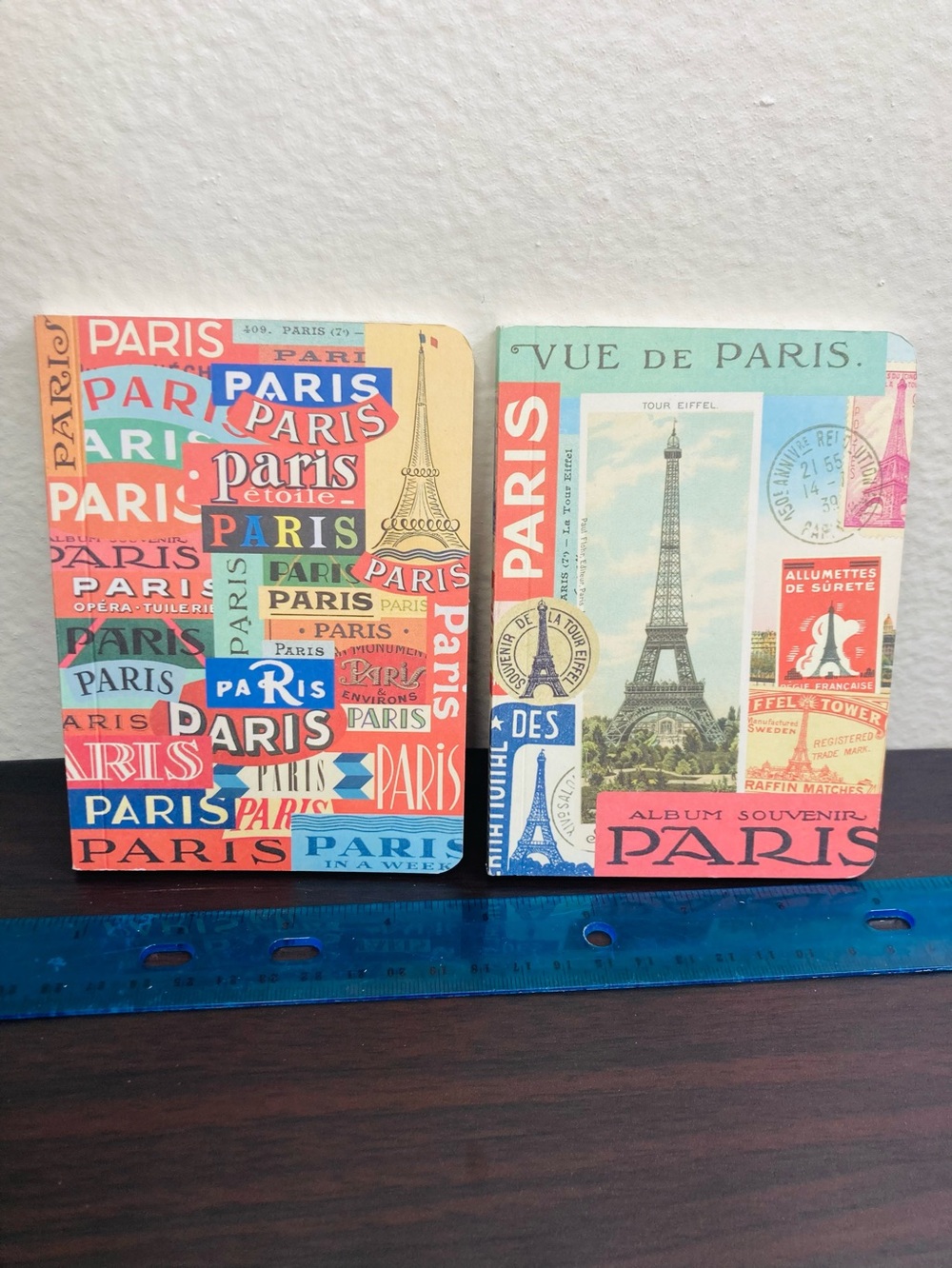 NEW 2 Mini Paris Notebooks: 1 Graph Lined and 1 Blank